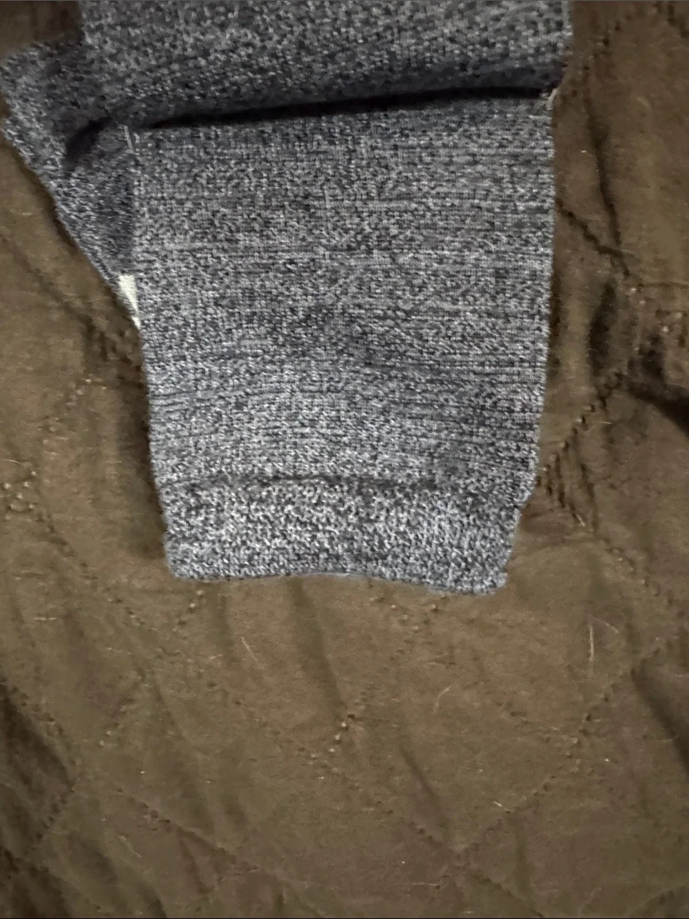 Merona Gray and Blue Argyle Rayon Bamboo Crew Socks